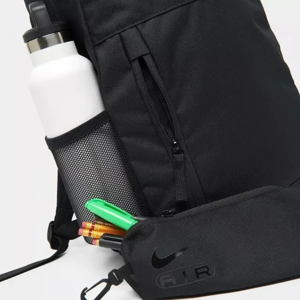 Nike Air Elemental Backpack School Gym Sports Training Travel Laptop Bag Black - Picture 9 of 11